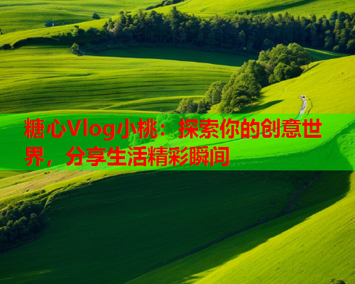 糖心Vlog小桃：探索你的创意世界，分享生活精彩瞬间  第2张